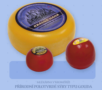 Kromilk, a.s. - mlékárna Kroměříž - přírodní polotvrdé (gouda)